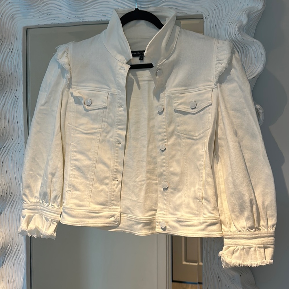 Generation Love Tazz White Jean Jacket